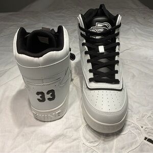 Patrick Ewings Unisex White High-Top Sneakers